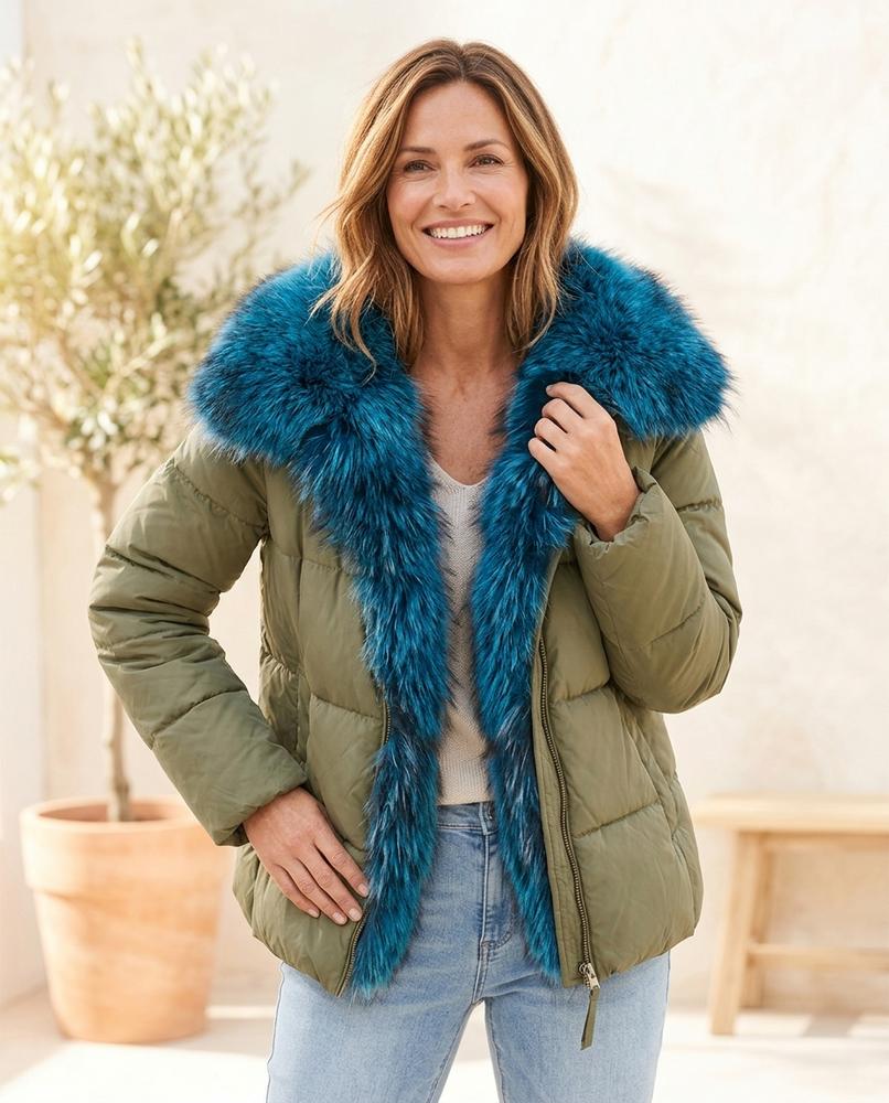 Witt Mode - Lehud | Pelzbesetzt Wattiert Jacke Damen