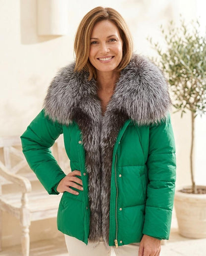 Witt Mode - Lehud | Pelzbesetzt Wattiert Jacke Damen