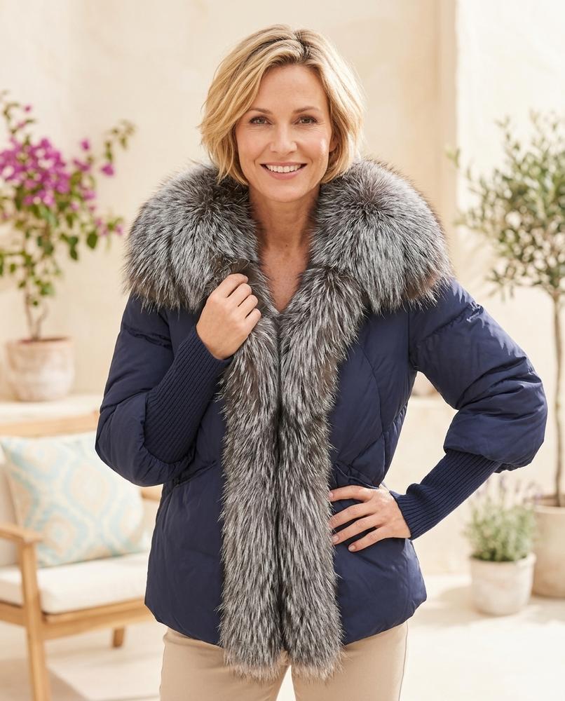 Witt Mode - Lehud | Pelzbesetzt Wattiert Jacke Damen