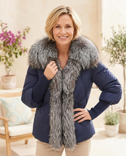 Witt Mode - Lehud | Pelzbesetzt Wattiert Jacke Damen