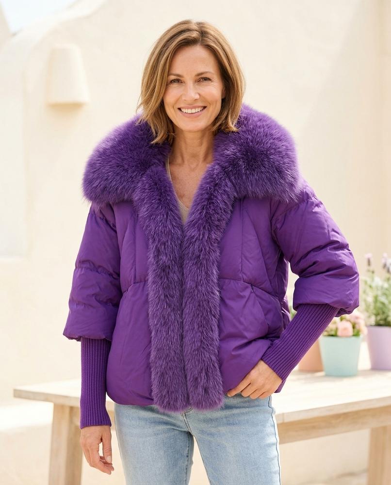 Witt Mode - Lehud | Pelzbesetzt Wattiert Jacke Damen