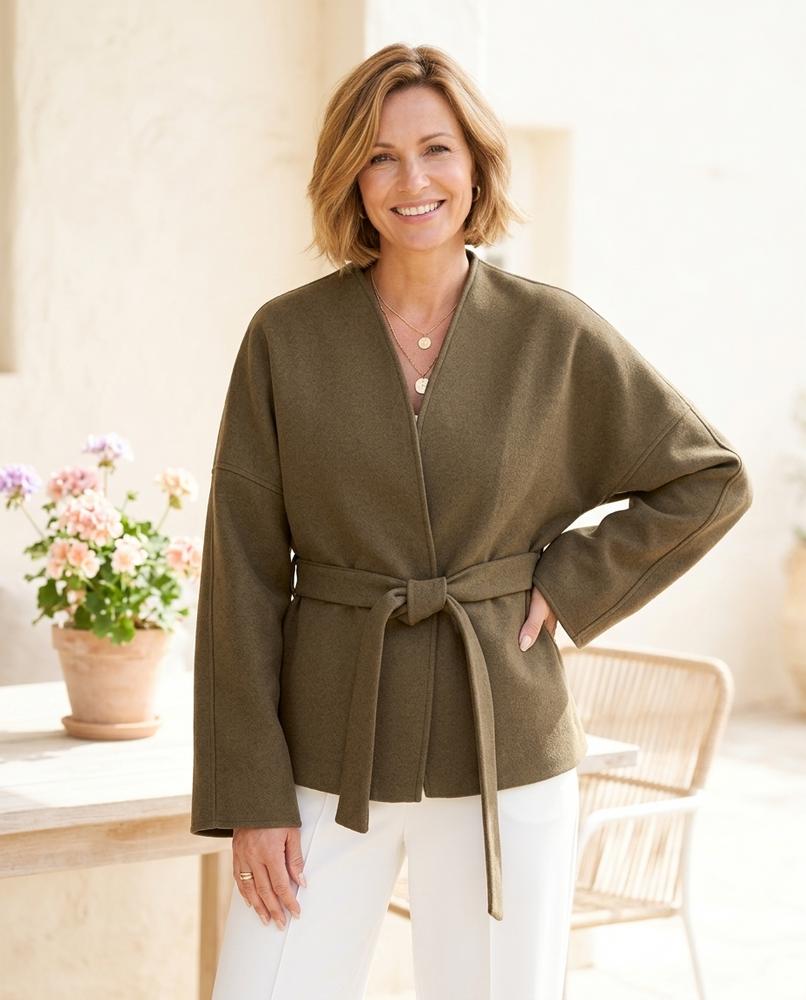 Witt Mode - Zovov | Kragenlos Gewickelt Jacke Damen