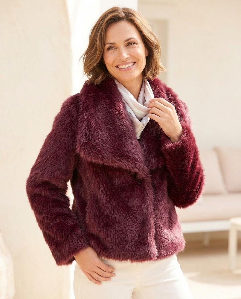 Witt Mode - Kadat | Flauschige Kurz Geschnittene Jacke Damen