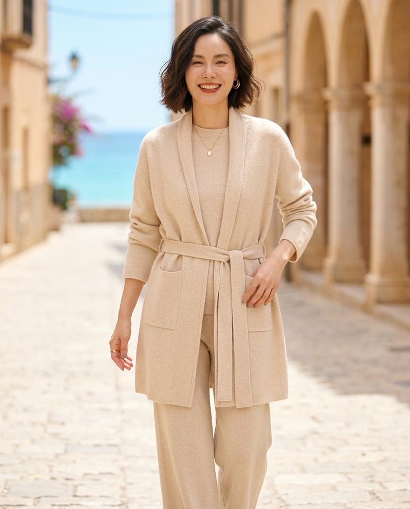 Witt Mode - Dokut | Strukturiert Gegürtet Cardigan Damen