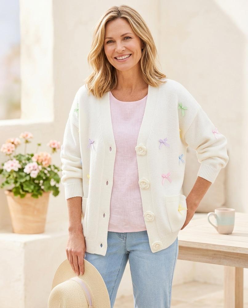 Witt Mode - Yusad | Verzierter Gestrickter Cardigan Damen