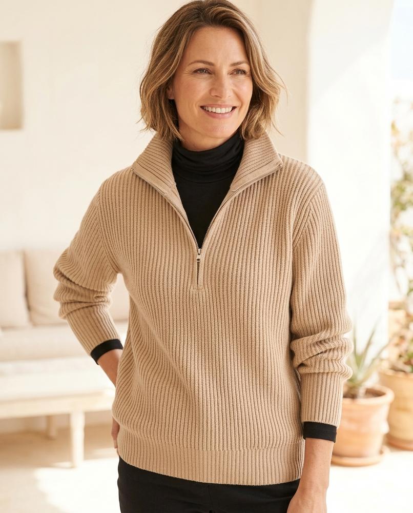 Witt Mode - Sotik | Grobgestrickter Gerippter Pullover Damen