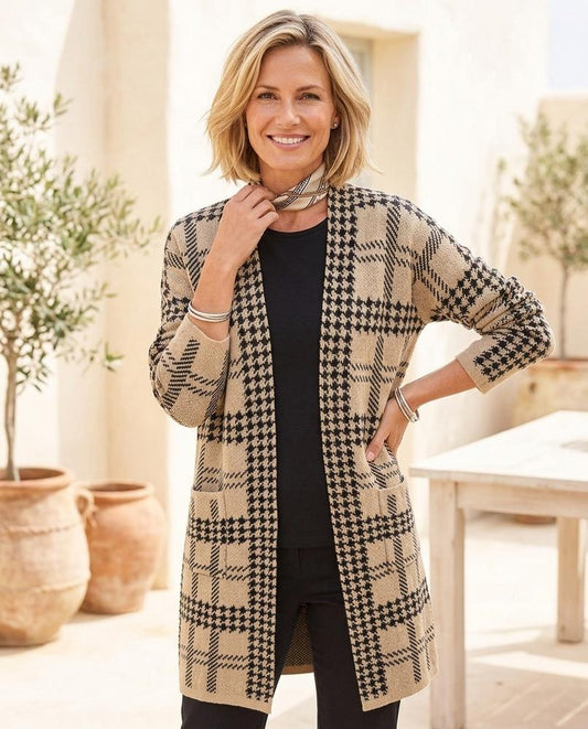 Witt Mode - Netid | Karierter Offener Cardigan Damen