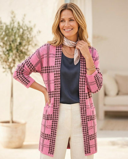 Witt Mode - Netid | Karierter Offener Cardigan Damen