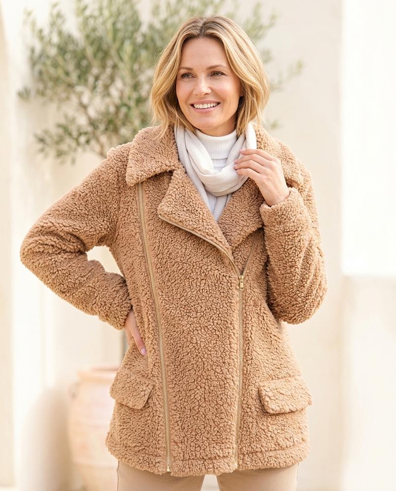Witt Mode - Kedod | Plüschig Asymmetrisch Jacke Damen