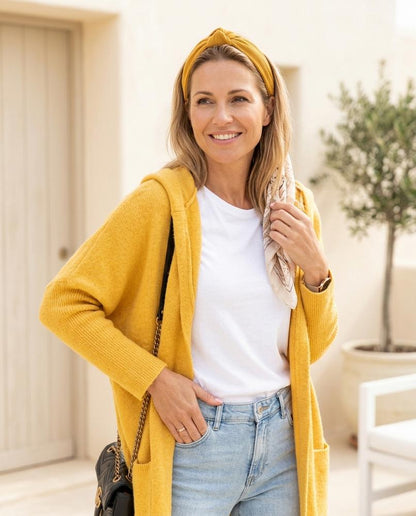 Witt Mode - Yegik | Strukturierter Offener Cardigan Damen
