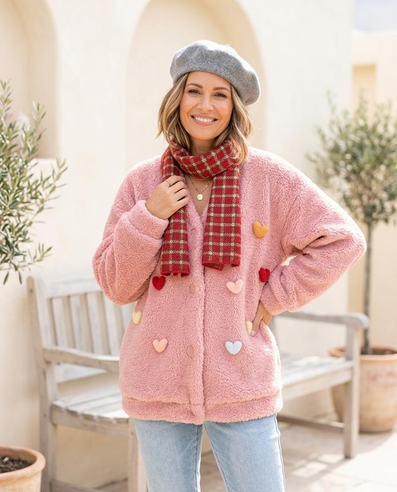 Witt Mode - Yonid | Lockerer Plüschiger Cardigan Damen
