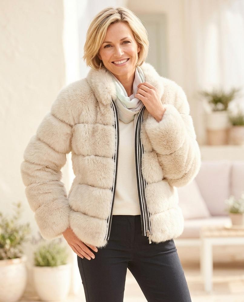 Witt Mode - Magar | Pelzige Gesteppte Jacke Damen