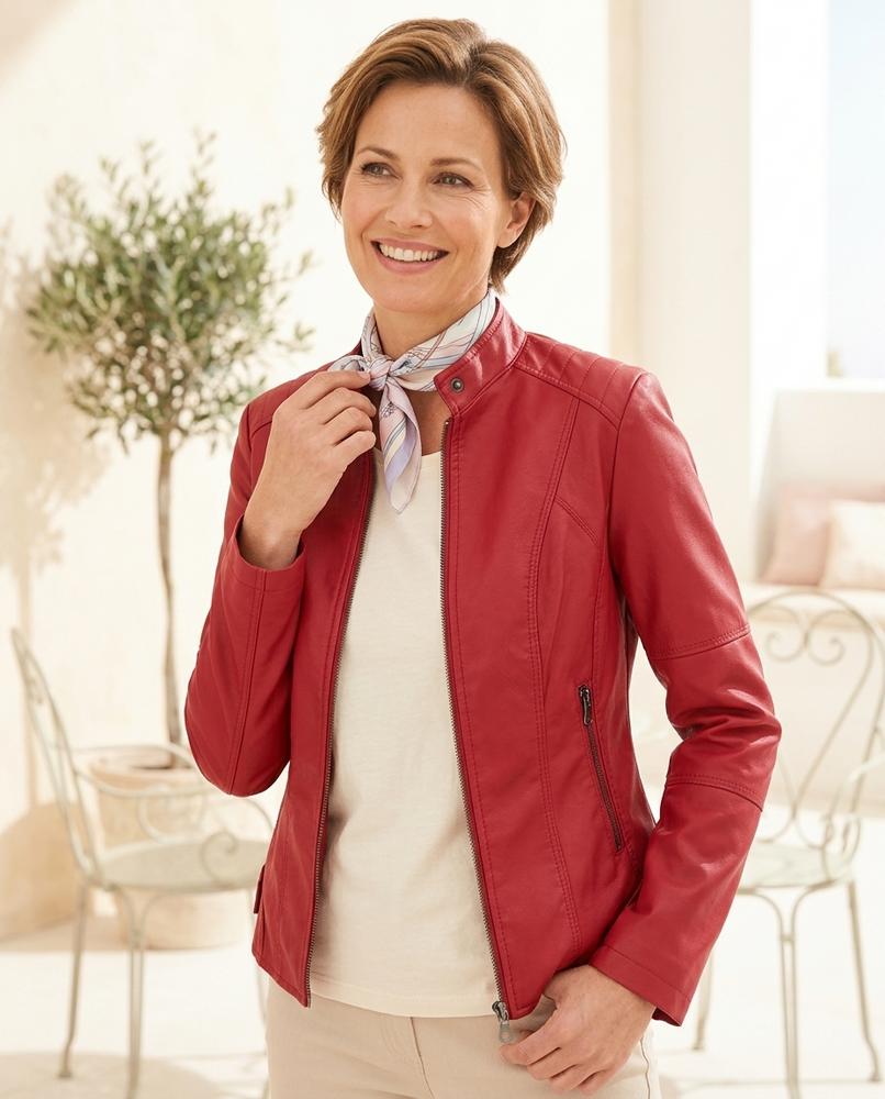 Witt Mode - Nivat | Tailliert Gefüttert Lederjacke Damen