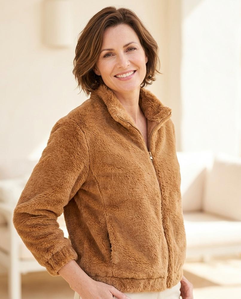 Witt Mode - Kokiv | Reißverschluss Webpelz Jacke Damen