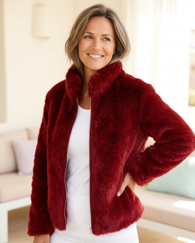 Witt Mode - Kokiv | Reißverschluss Webpelz Jacke Damen