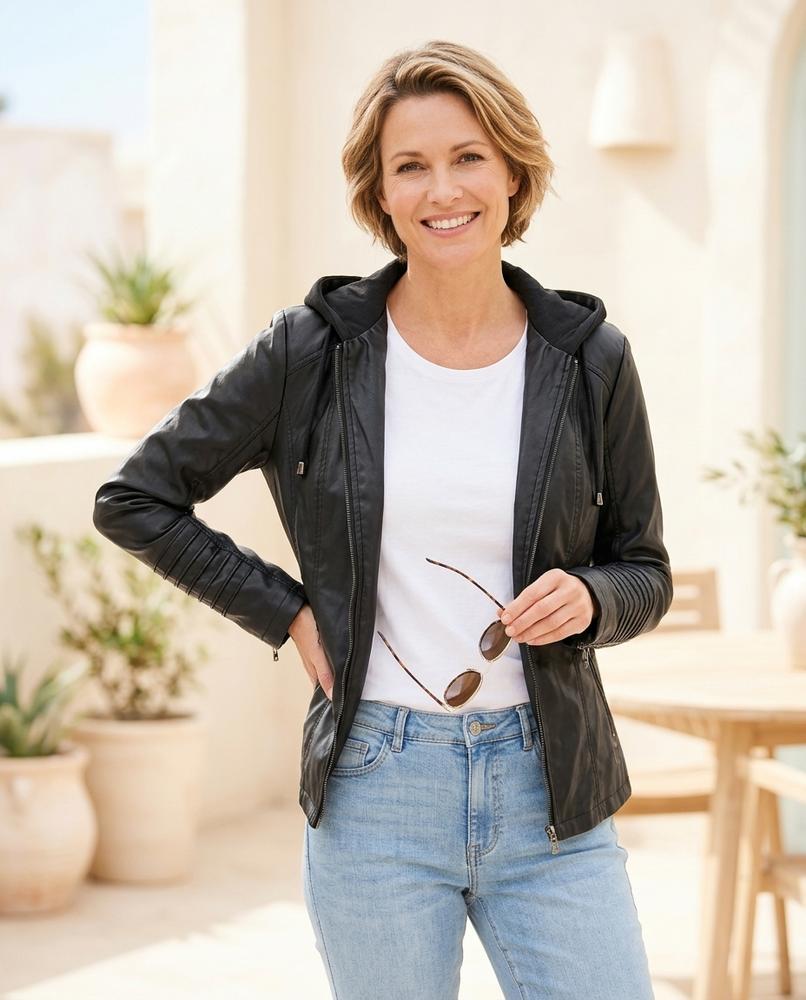 Witt Mode - Letur | Taillierte Gesteppte Lederjacke Damen