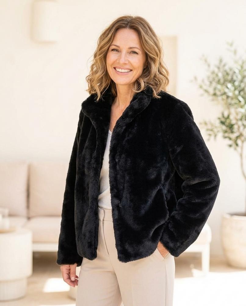 Witt Mode - Vimuk | Plüschig Hochgeschlossen Jacke Damen