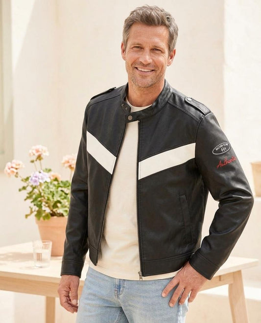 Witt Mode - Misis | Gestreift Synthetisch Lederjacke Damen