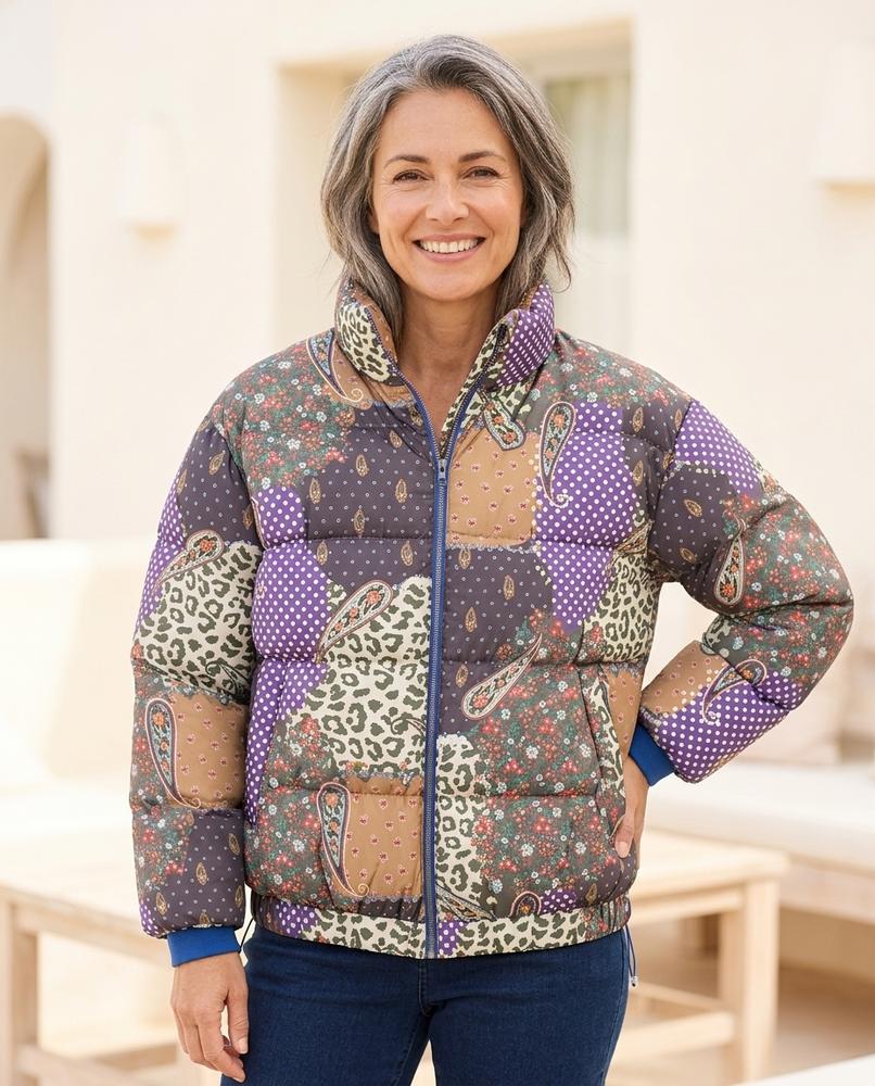 Witt Mode - Nehas | Gemustert Wattiert Jacke Unisex