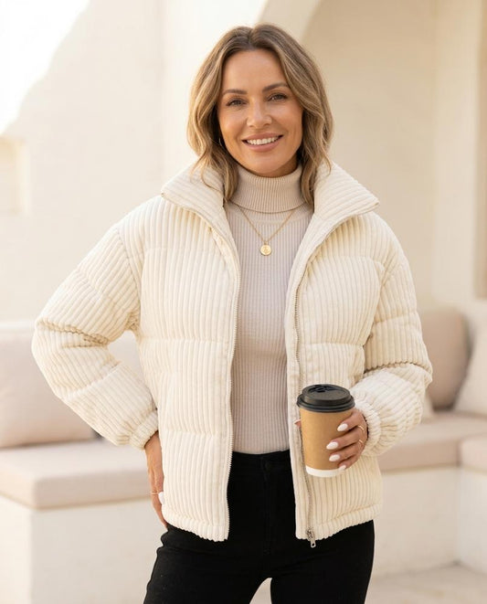 Witt Mode - Rabat | Wattiert Gerippt Jacke Damen