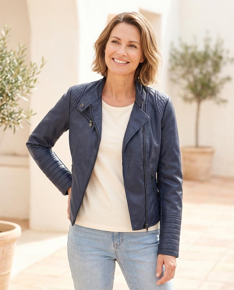 Witt Mode - Mokil | Taillierte Gesteppte Lederjacke Damen