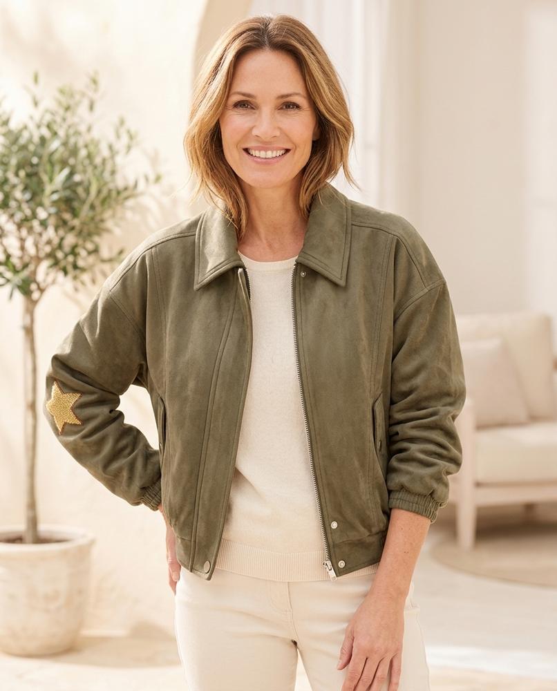 Witt Mode - Didud | Veloursartig Appliziert Jacke Damen