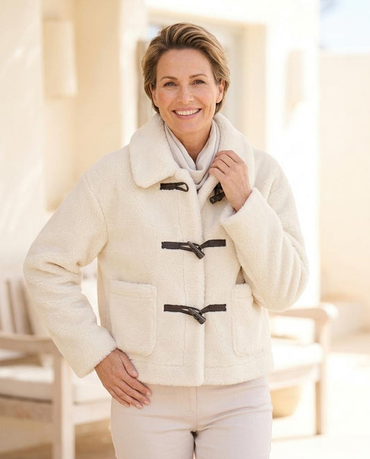 Witt Mode - Tegam | Plüschige Kurzgeschnittene Jacke Damen