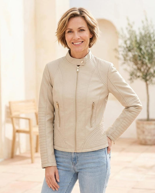 Witt Mode - Vemur | Tailliert Gesteppt Lederjacke Damen