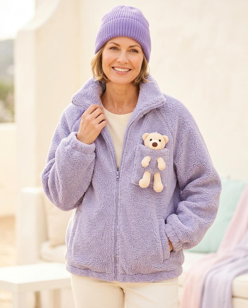 Witt Mode - Rapil | Plüschig Appliziert Jacke Damen