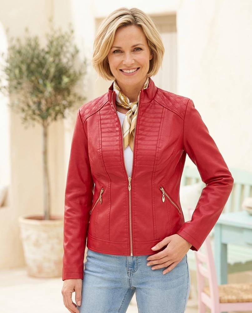 Witt Mode - Dehan | Gesteppt Tailliert Lederjacke Damen