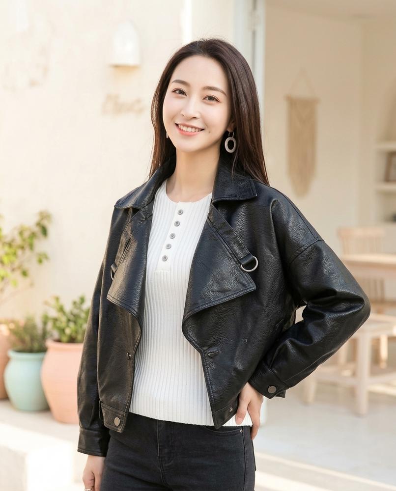 Witt Mode - Yibun | Asymmetrische Kurzgeschnittene Jacke Damen