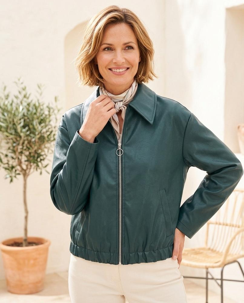 Witt Mode - Mater | Kurzgeschnittene Kunstleder Jacke Damen