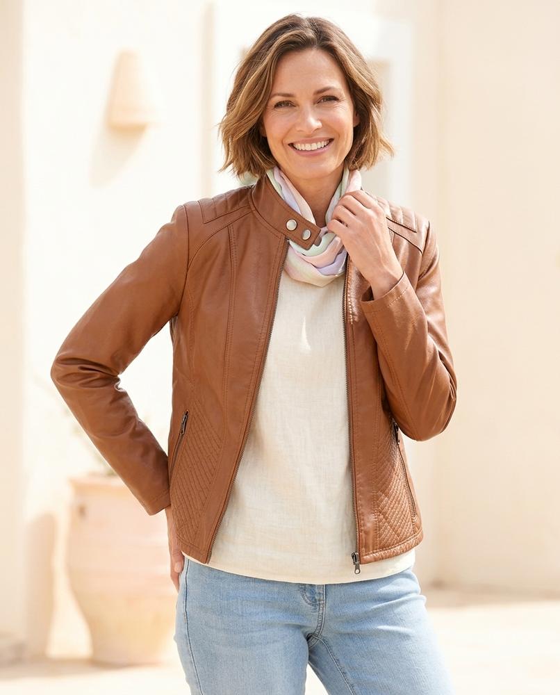 Witt Mode - Vowak | Tailliert Gesteppt Lederjacke Damen