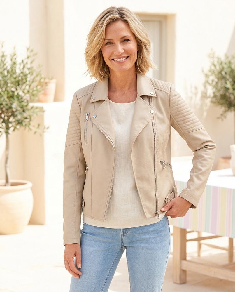 Witt Mode - Rubuk | Tailliert Gesteppt Lederjacke Damen