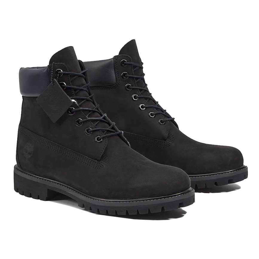 6-Inch Boot Black Nubuck Premium