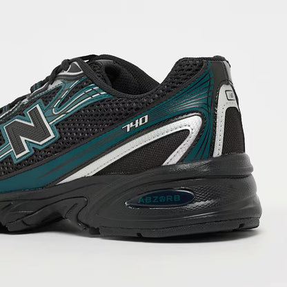 740 Schwarz/Blau Sneaker